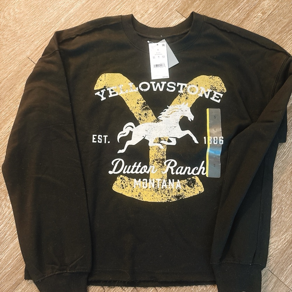 Yellowstone Dutton Ranch Black Sweater
